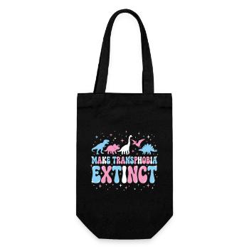 LGBTQ Pride Month - Make Transphobia Extinct - Gift Bag for Bottles - black - Front