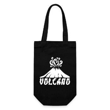 White Volcano - Gift Bag for Bottles - black - Front