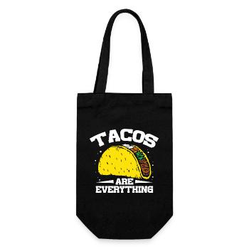 tacos are everything - Geschenkbeutel für Flaschen - Schwarz - Vorne