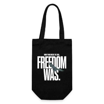 Money Goal Freedom Mindset Entrepreneur Freedom - Gift Bag for Bottles - black - Front
