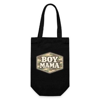Boy Mama Camouflage | Boy's Mom Gift - Gift Bag for Bottles - black - Front