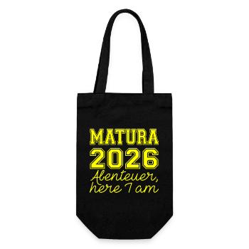Matura 2026 Spruch - Gift Bag for Bottles - black - Front
