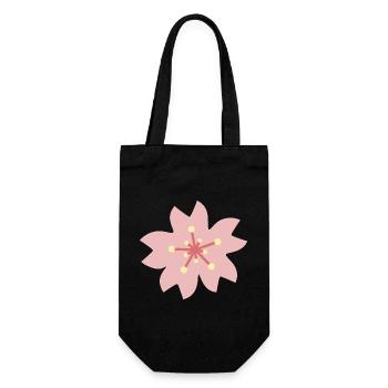 Blush Sakura Petal Bloom - Gift Bag for Bottles - black - Front