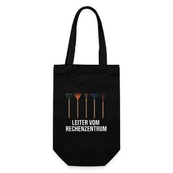 Rechenzentrum Gärtner Garten Gartenarbeit - Geschenkbeutel für Flaschen - Schwarz - Vorne