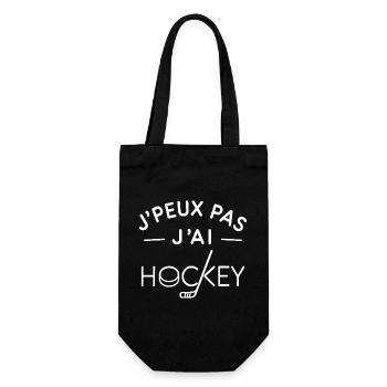 Hockey Humour Cadeau Fan de Sport sur Glace - Sac à bouteille - noir - Devant