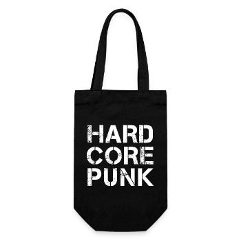 Hardcore Punk Distressed Typography - Gift Bag for Bottles - black - Front