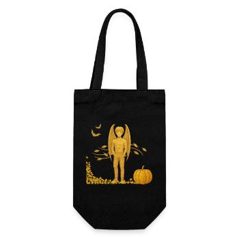Fall Edition: Vampire Demon with Bats - Gift Bag for Bottles - black - Front