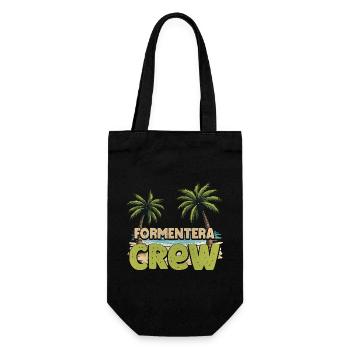 Formentera Crew - Geschenkbeutel für Flaschen - Schwarz - Vorne