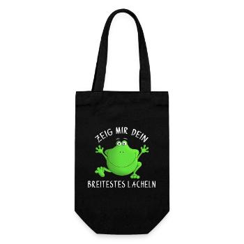 Rire - sourire - sourire - Sac à bouteille - noir - Devant