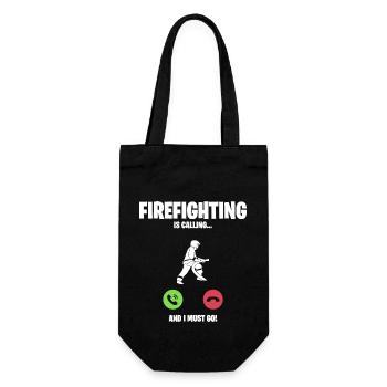 Les pompiers appellent, je dois y aller - Sac à bouteille - noir - Devant