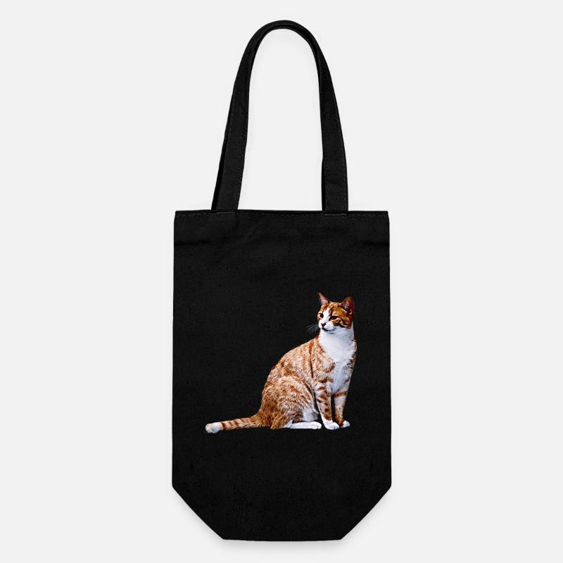 Katze Katzen Katze Cat Cats - Geschenkbeutel für Flaschen - Schwarz