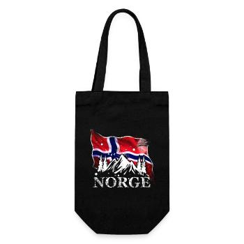 Norway - Gift Bag for Bottles - black - Front