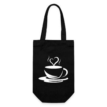 Icône café café icône logo icône illustration - Sac à bouteille - noir - Devant