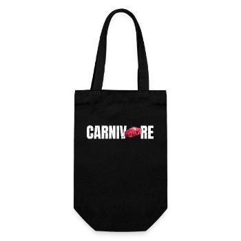 Carnivore Meat BBQ Lover - Geschenkbeutel für Flaschen - Schwarz - Vorne