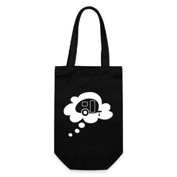 Caravan Cloud Speech Bubble Ventilateur de caravane de camping - Sac à bouteille - noir - Devant
