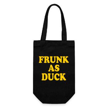 Frunk as duck - Geschenkbeutel für Flaschen - Schwarz - Vorne