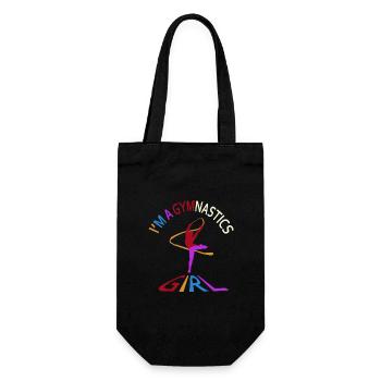Je suis une fille de gymnastique - Sac à bouteille - noir - Devant