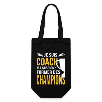 Coach entraineur capitaine équipe sport - Sac à bouteille - noir - Devant