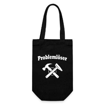 Handwerker DIY Reparatur Hammer Heimwerker - Geschenkbeutel für Flaschen - Schwarz - Vorne