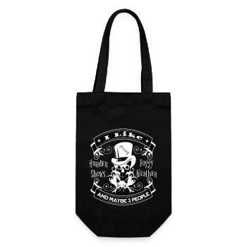 I might like 3 people Funny design - Gift Bag for Bottles - black - Front