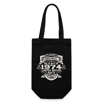 50e anniversaire Mann Original March Né en 1974 - Sac à bouteille - noir - Devant