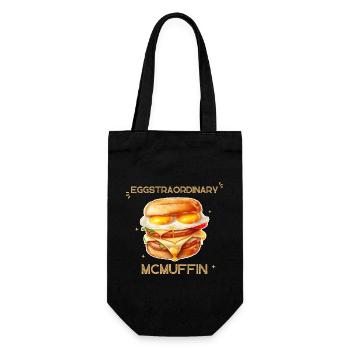 Eggstraordinary McMuffin - Gift Bag for Bottles - black - Front