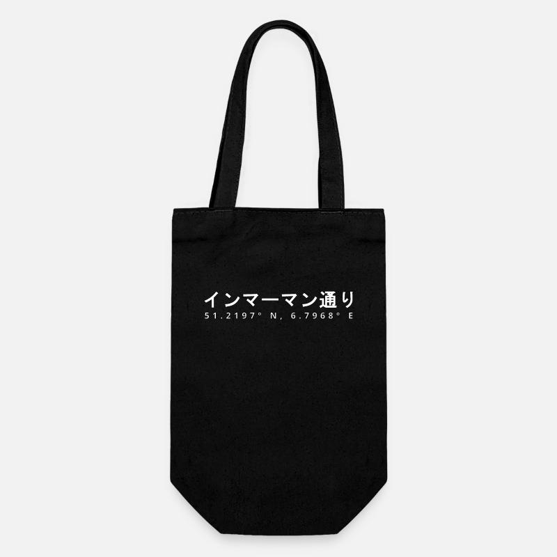 Immermann 51.2197° N, 6.7968° E - Geschenkbeutel für Flaschen - Schwarz