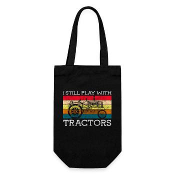 Tractor Work Nature Harvest - Gift Bag for Bottles - black - Front