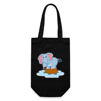 Elephant Water - Gift Bag for Bottles - black - Front