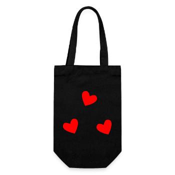 FATHER's DAY. HAPPY BIRTHDAY DAD. DAD. HAPPY BIRTHDAY - Gift Bag for Bottles - black - Front
