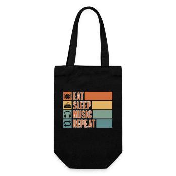 Dj Headphones Songs - Gift Bag for Bottles - black - Front