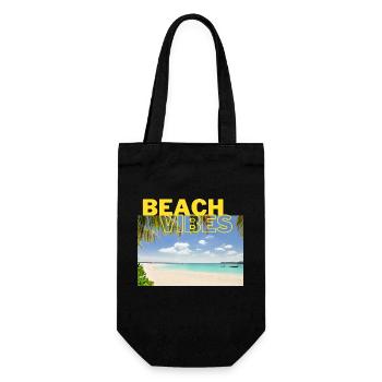 Beach 25 - Geschenkbeutel für Flaschen - Schwarz - Vorne