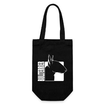 Bull Terrier Profile Dogs Dog Wilsigns - Gift Bag for Bottles - black - Front