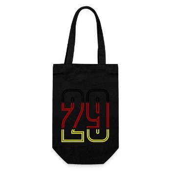 29 Zahl symbol Germany - Geschenkbeutel für Flaschen - Schwarz - Vorne