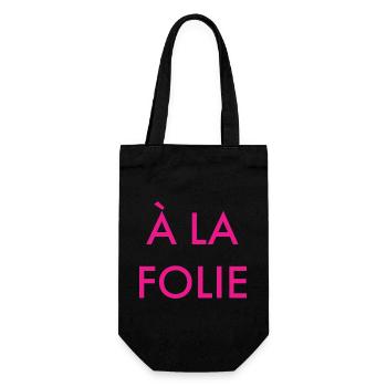 a la folie - Sac à bouteille - noir - Devant