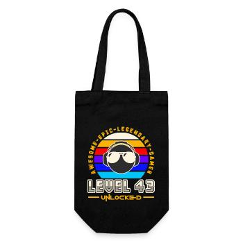 Level 43 - Gift Bag for Bottles - black - Front