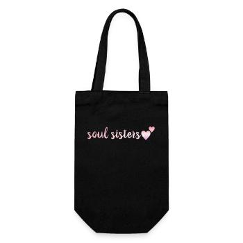 Soul Sisters - Geschenkbeutel für Flaschen - Schwarz - Vorne