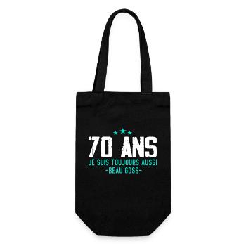 Beau goss Cadeau Anniversaire 70 ans Humour - Sac à bouteille - noir - Devant