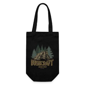 Bushcraft Adventure Survival Outdoor Shelter - Gift Bag for Bottles - black - Front