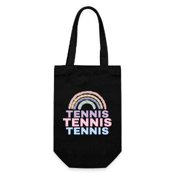 Tennis Rainbow - Gift Bag for Bottles - black - Front