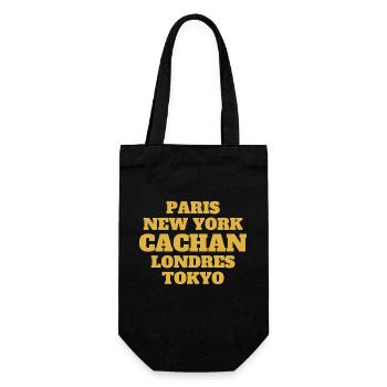 Cachan - Unique streets, unique style. - Sac à bouteille - noir - Devant