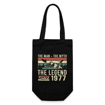 Retro 1977 Vintage - Cadeau D’anniversaire 1977 - Sac à bouteille - noir - Devant