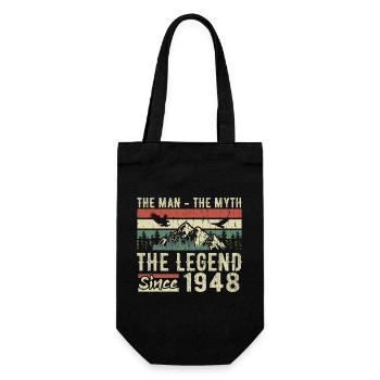 Retro 1948 Vintage - Cadeau D’anniversaire 1948 - Sac à bouteille - noir - Devant