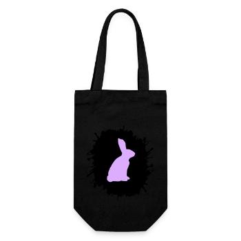 Splatter Bunny - Gift Bag for Bottles - black - Front