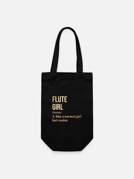Flûte Flûte Flûte Flûte - Sac à bouteille - noir
