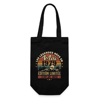 Legends Born in May 1979 Vintage 1979 Gift - Gift Bag for Bottles - black - Front