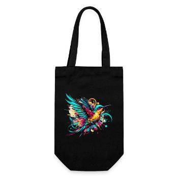 Hummingbird - Gift Bag for Bottles - black - Front