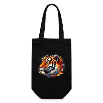 Tiger - Gift Bag for Bottles - black - Front