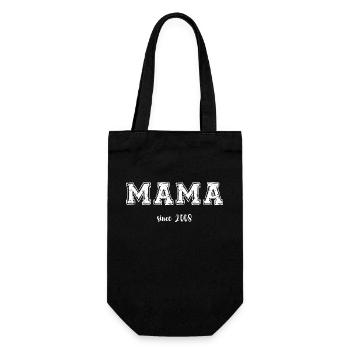 Mama 2008 - Geschenkbeutel für Flaschen - Schwarz - Vorne