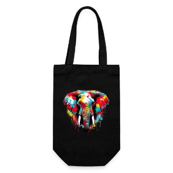 Éléphant - Sac à bouteille - noir - Devant